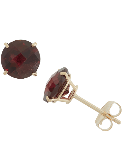 Gioelli 10k Yellow Gold 1 3-4ct TGW 6-mm Round Birthstone Stud Earrings