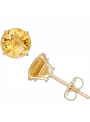 Gioelli 10k Yellow Gold 1 3-4ct TGW 6-mm Round Birthstone Stud Earrings